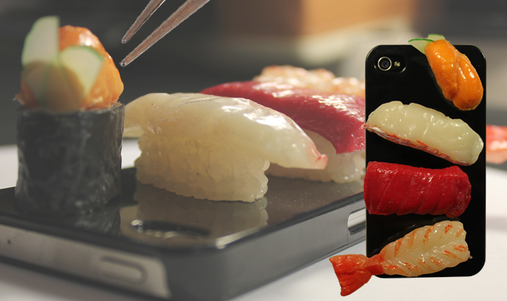 Coque téléphone version sushi