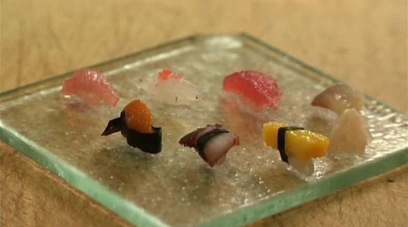 Plus petit sushi du monde